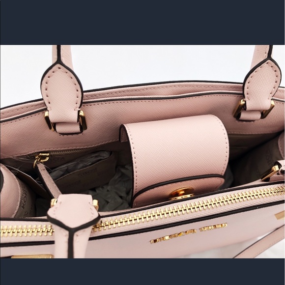 Gaby’sBags👜💕- NWT Michael Kors Satchel Pink - Picture 6 of 8